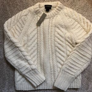 Brand new J.crew hand knit sweater